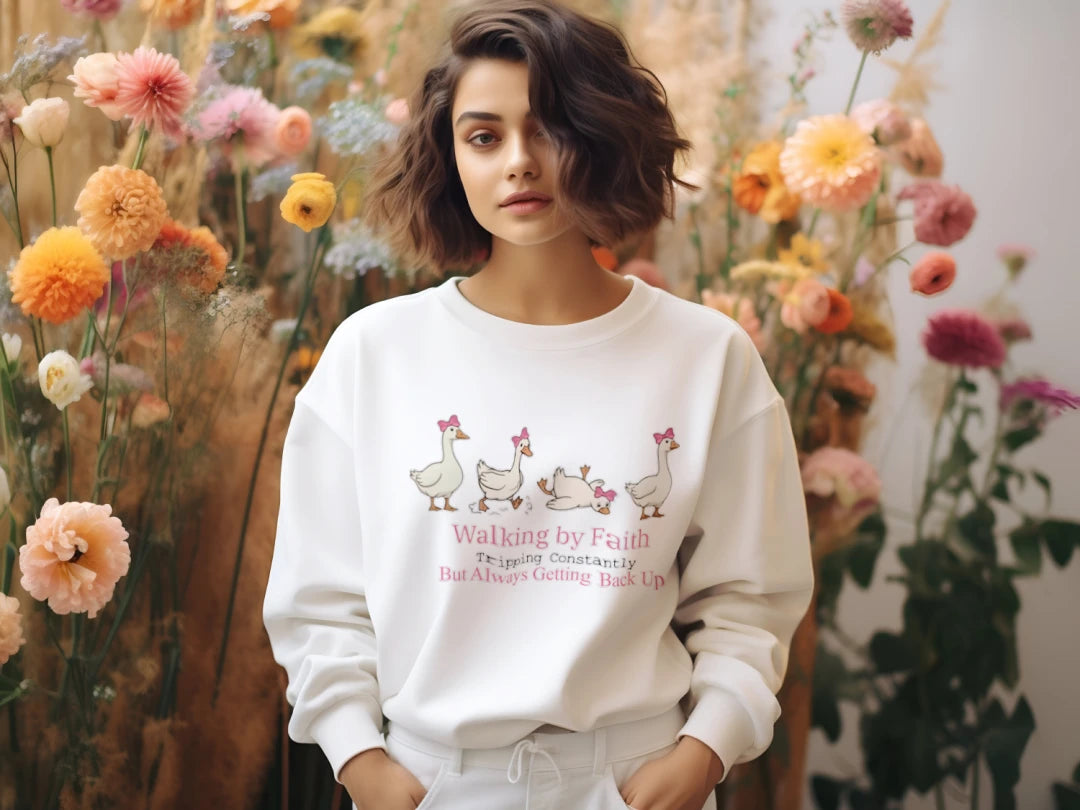 Walk By Faith – Women's Sweatshirt