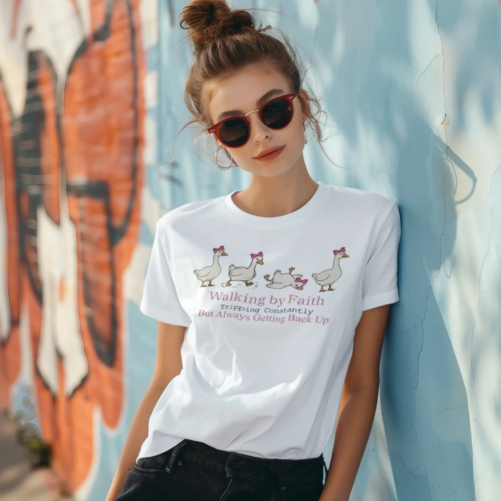 Walk By Faith – Women's T-Shirt
