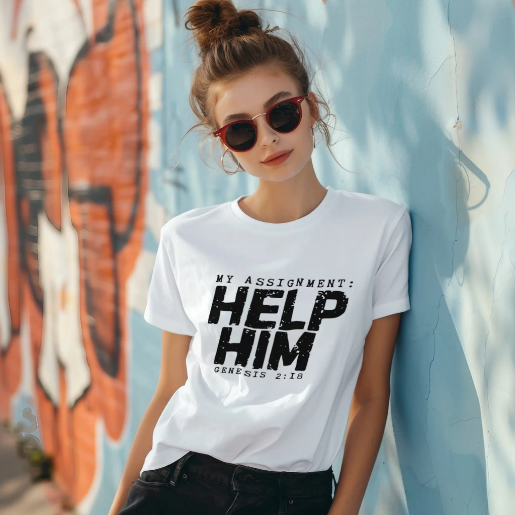 Help Him – Women's Faith-Inspired T-Shirt