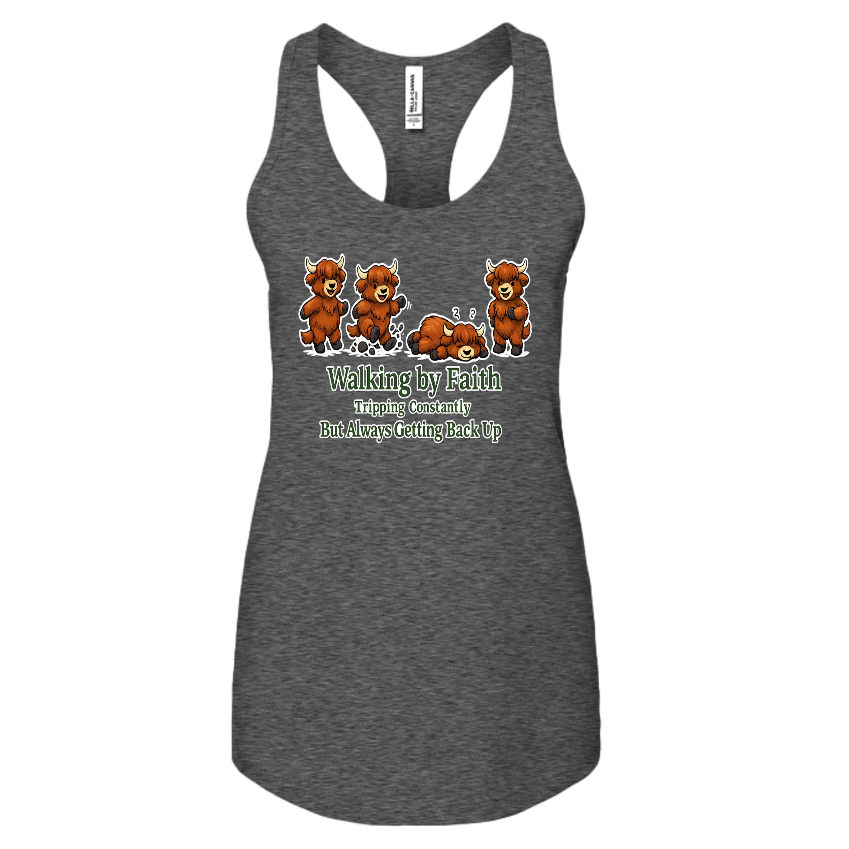 DARK GRY HEATHER - B6008 - FRONT