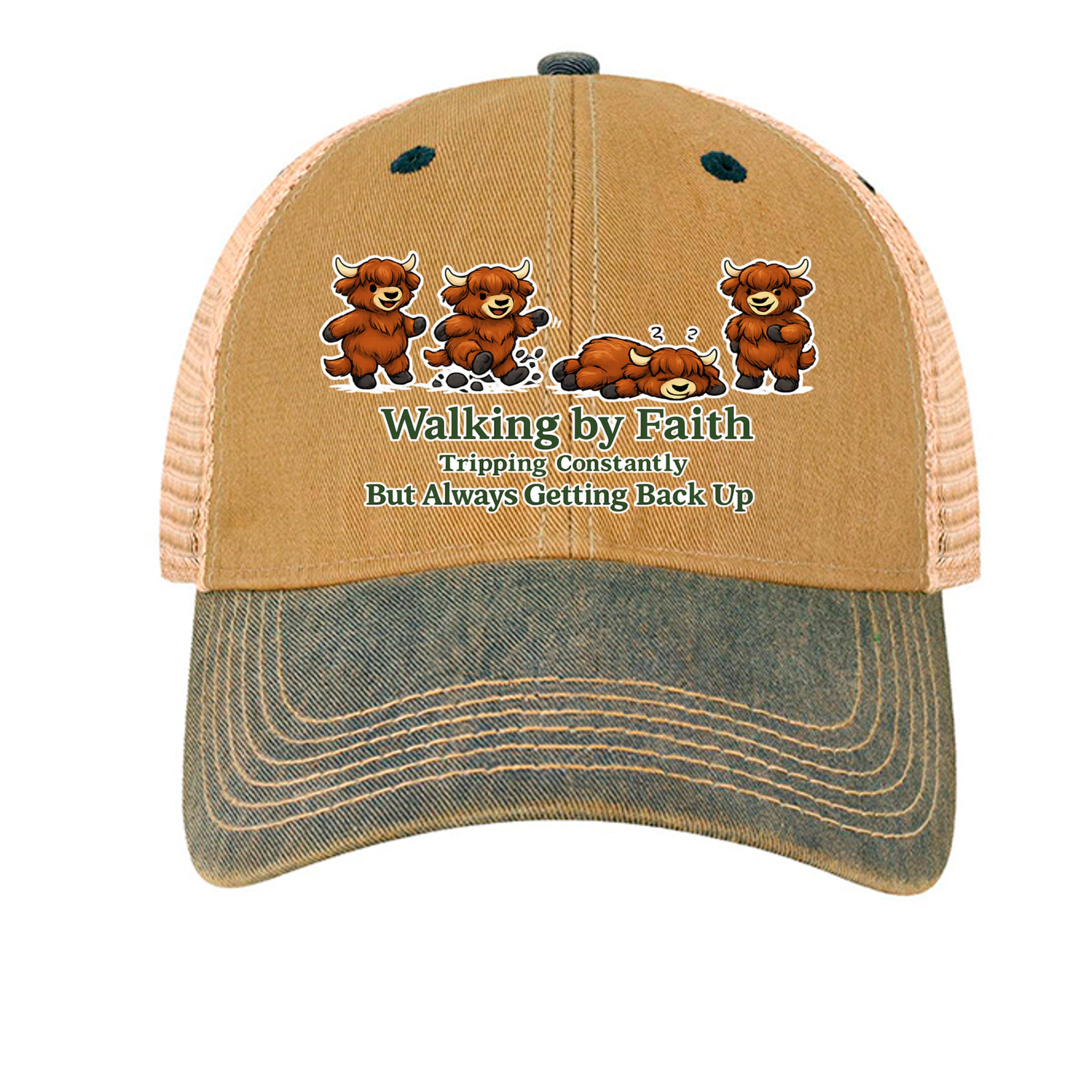 Dark Tan/ Navy - OFA - FRONT