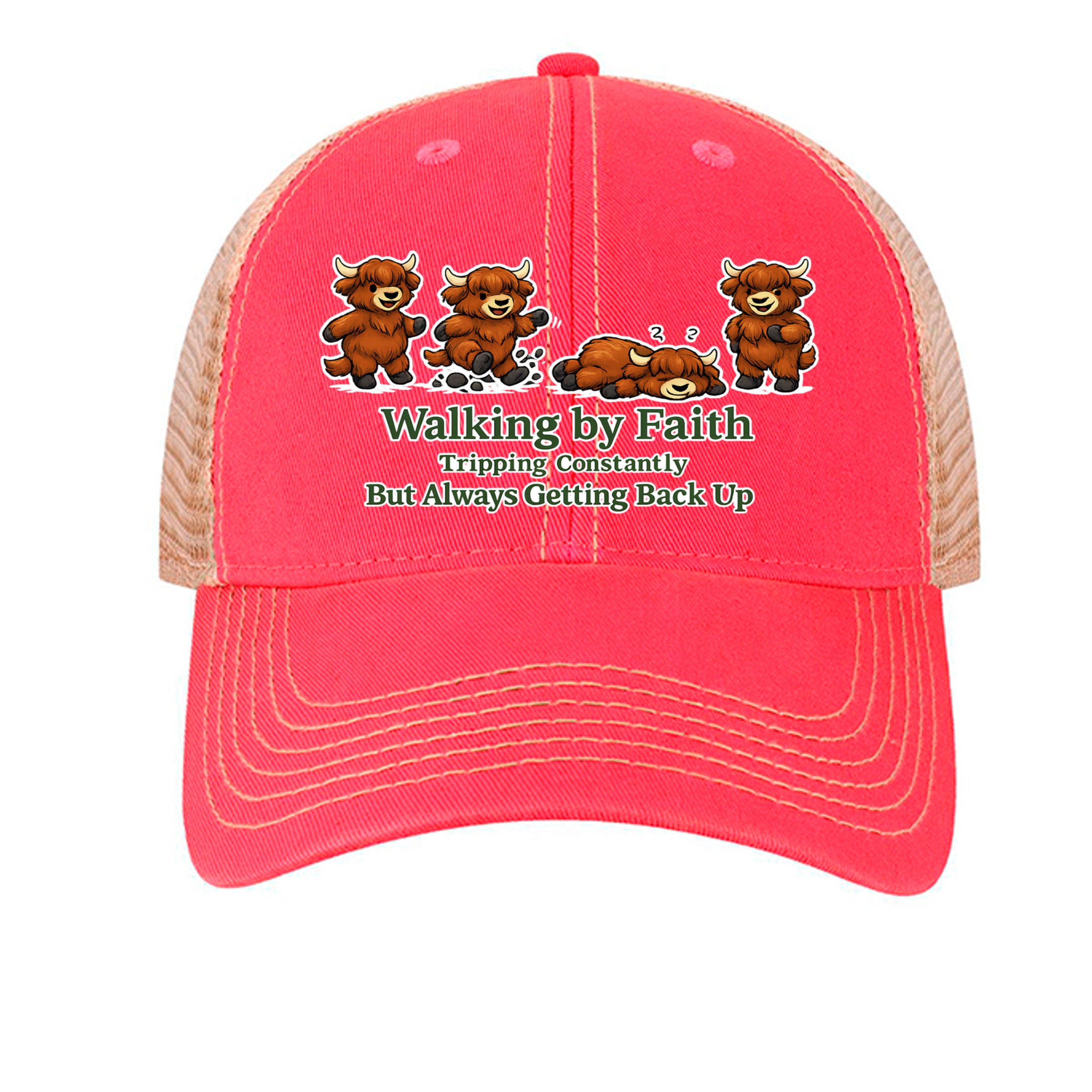 Dark Pink/ Khaki - OFA - FRONT