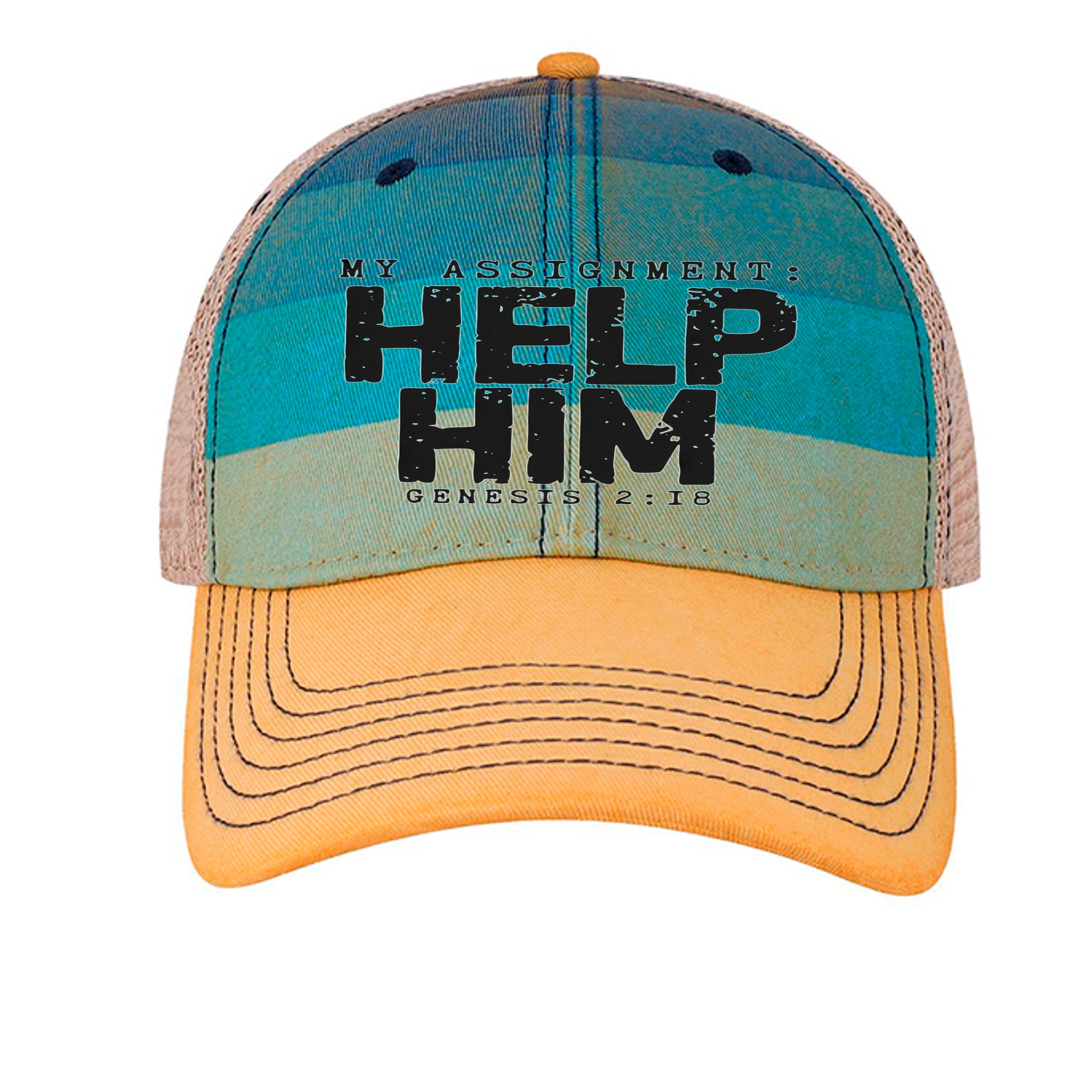 Blue Stripe/ Khaki - OFA - FRONT