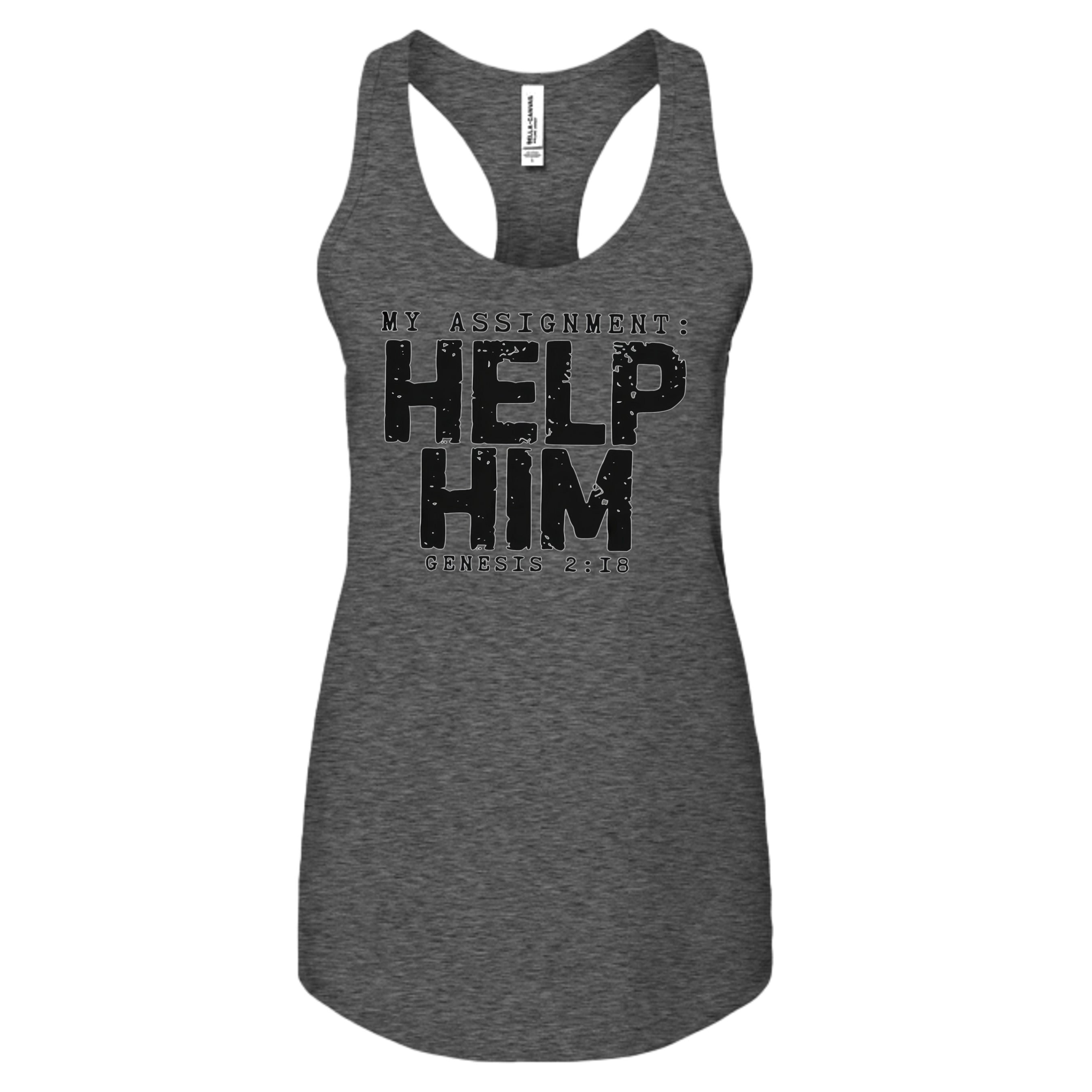 DARK GRY HEATHER - B6008 - FRONT