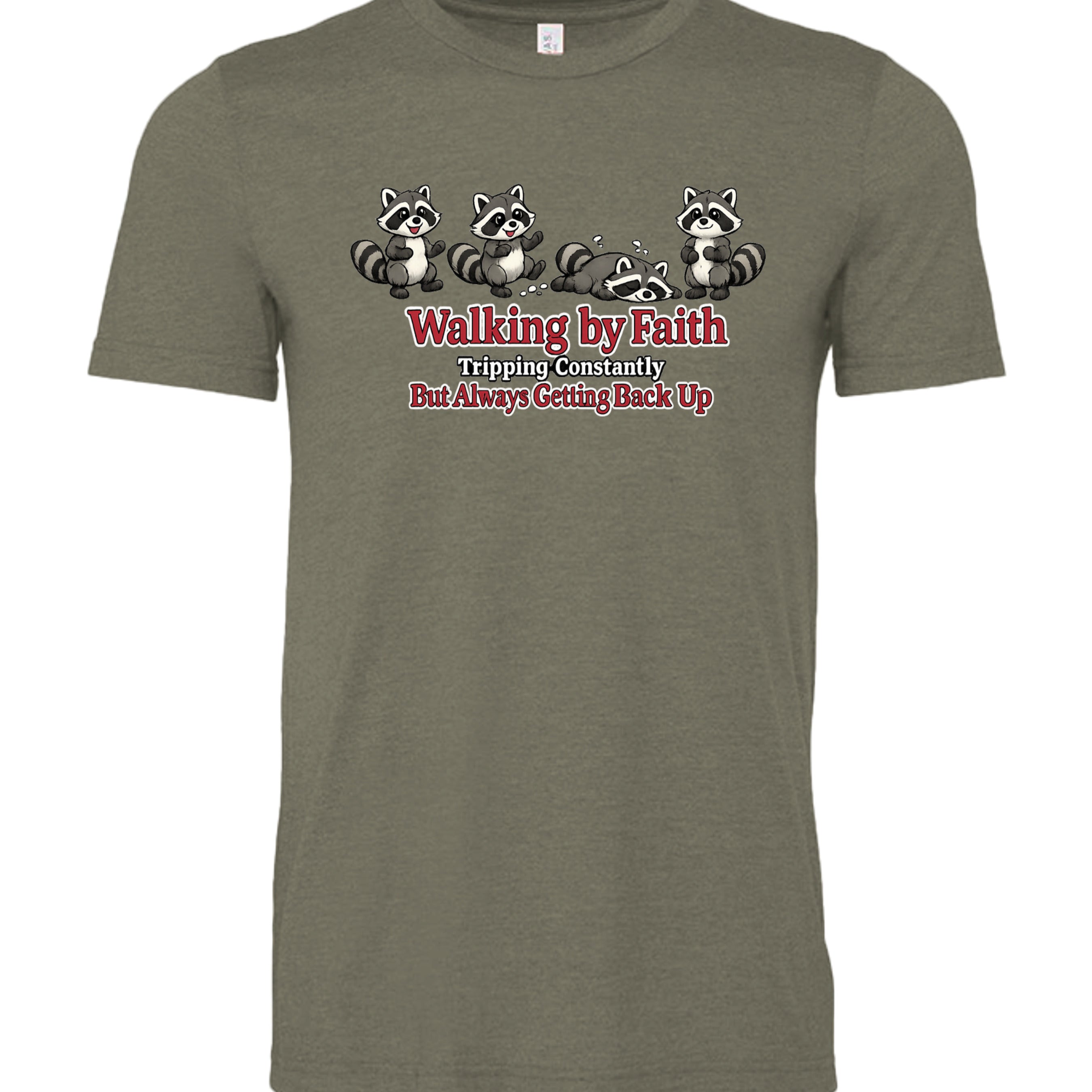 Heather Military Green - 3001CVC - FRONT