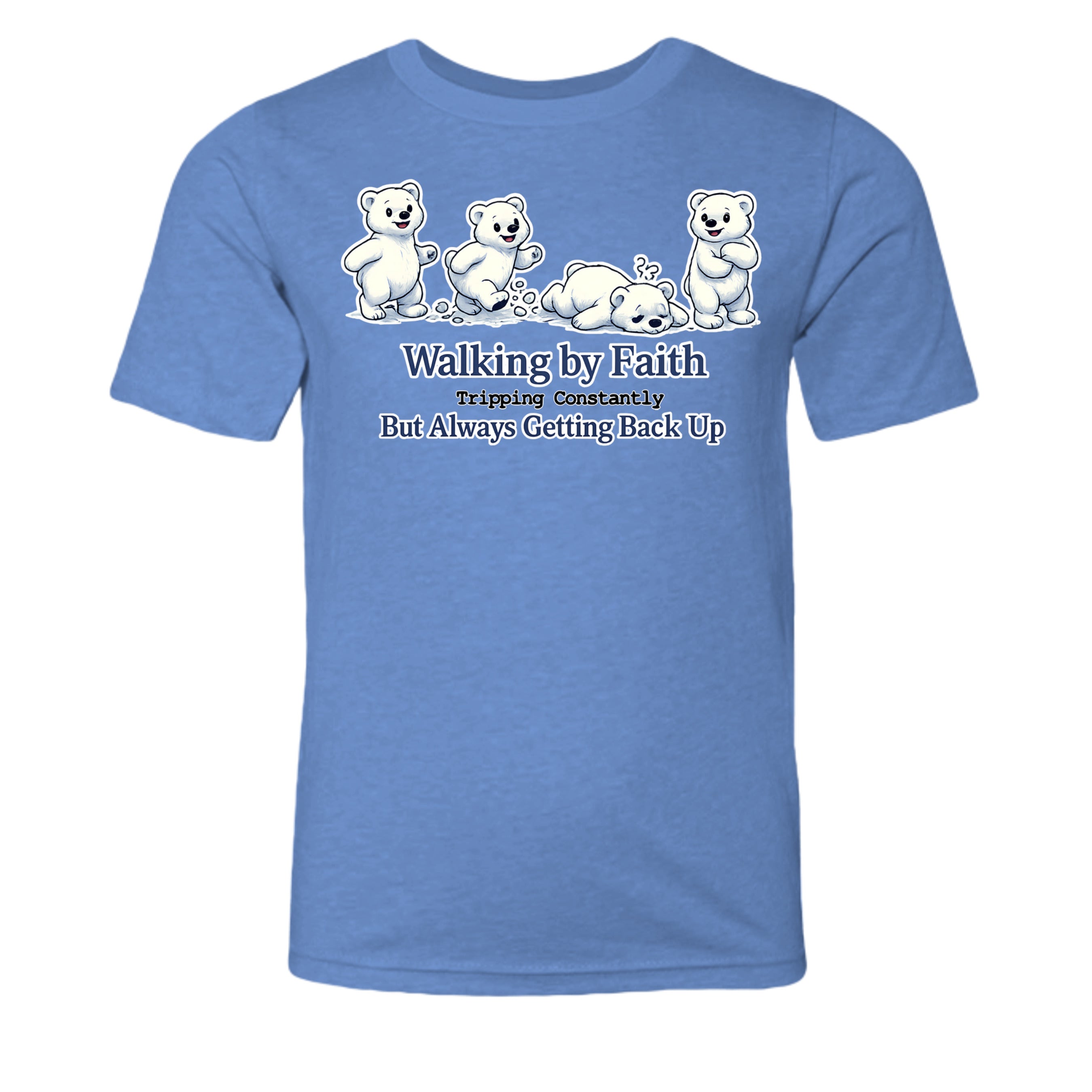 Heather Columbia Blue - 3001YCVC - FRONT